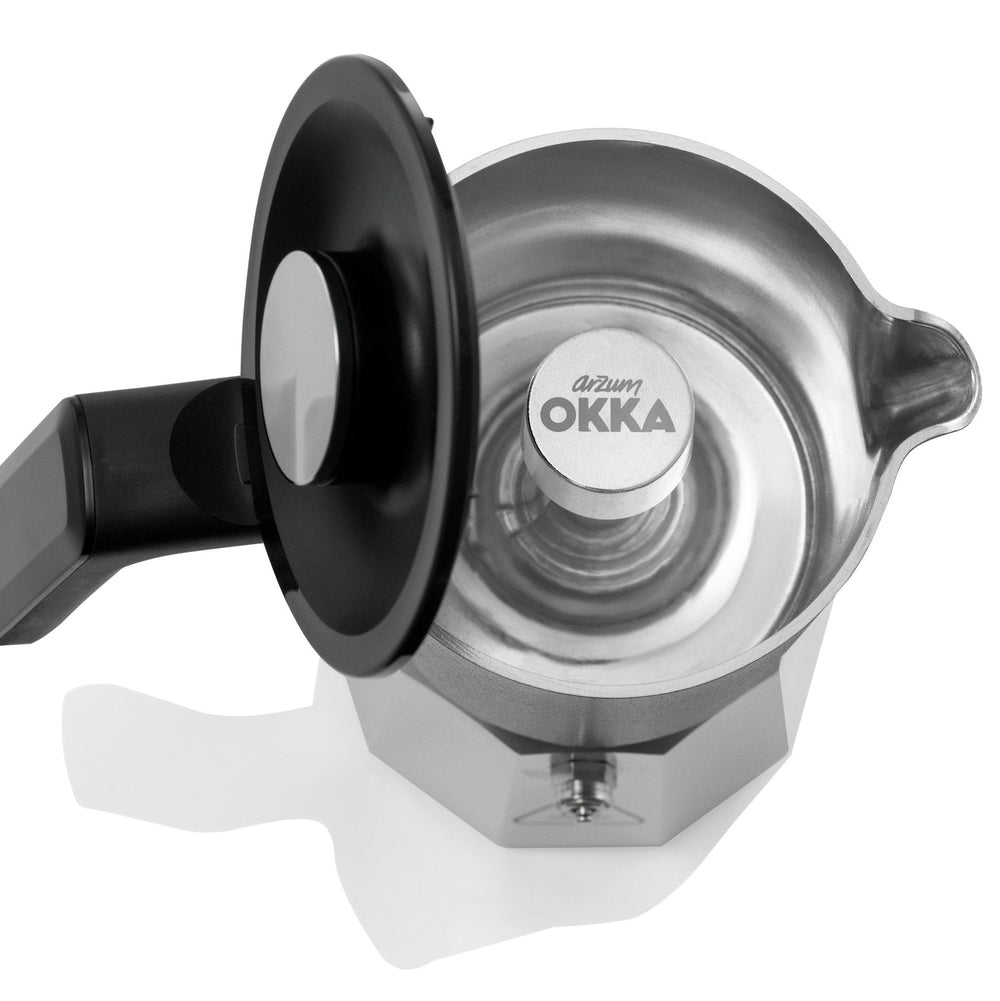 Arzum Okka Rich Moka Pot Turkish Coffee and Moka Maker - Chrome
