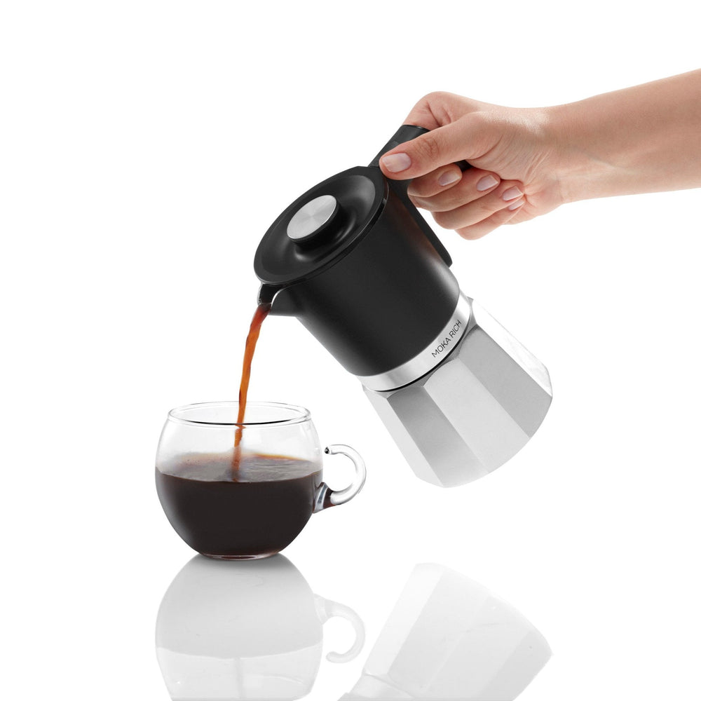 Arzum Okka Rich Moka Pot Turkish Coffee and Moka Maker - Chrome