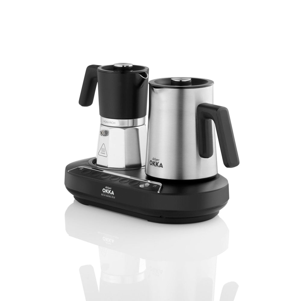 Arzum Okka Rich Moka Pot Turkish Coffee and Moka Maker - Chrome