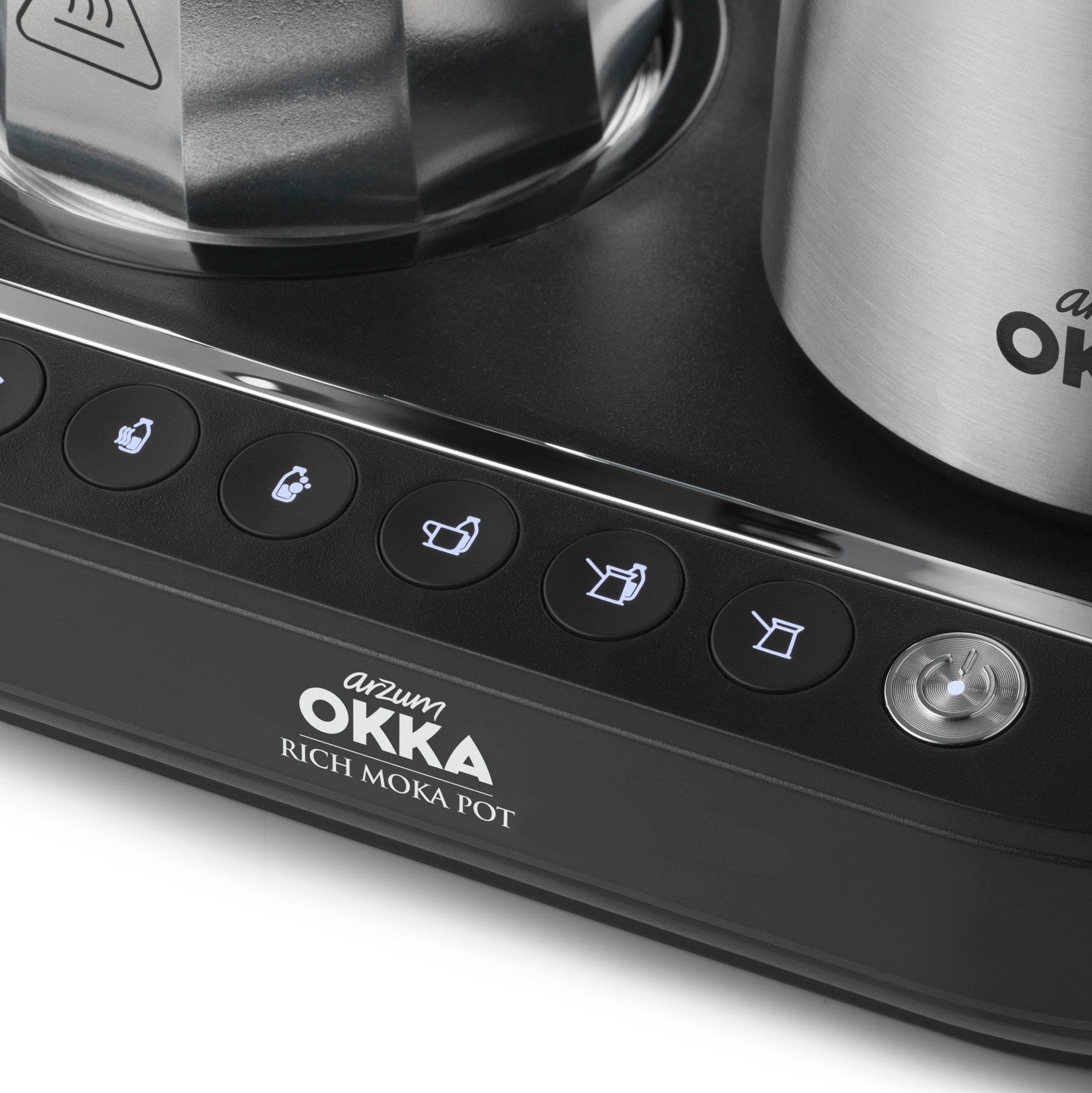 Arzum Okka Rich Moka Pot Turkish Coffee and Moka Maker - Chrome