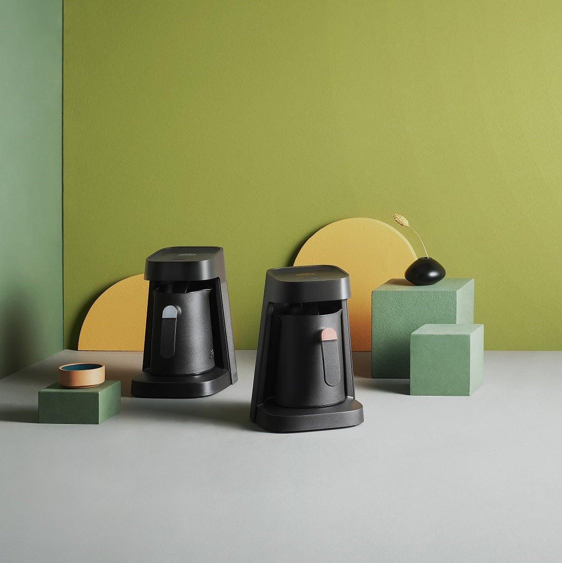 Arzum Okka Jet Automatic Turkish Coffee Maker, Black/Chrome,