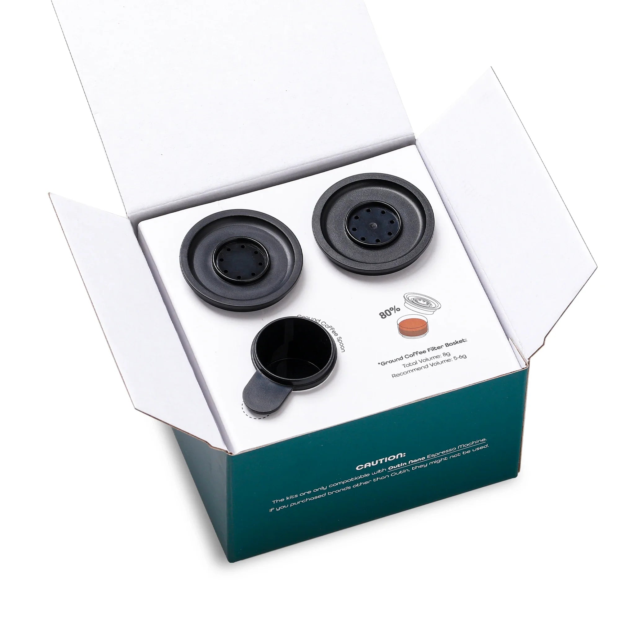 Nano Portable Espresso Machine Filter Baskets Kit (6g-8g)