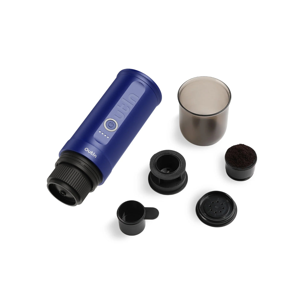 Traveler Espresso Machine Set (Ocean Blue)